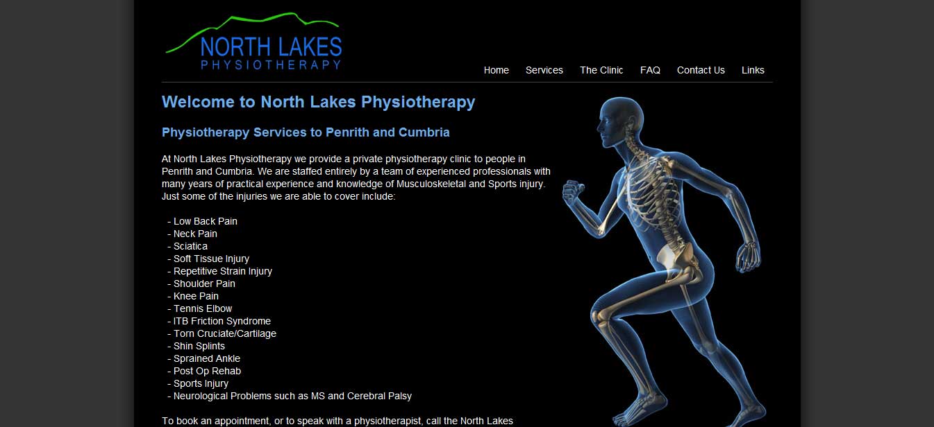 North Lakes Physio website