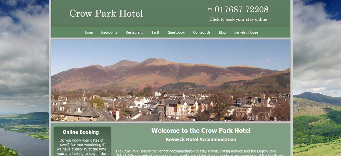 The Crow Park Hotel new website